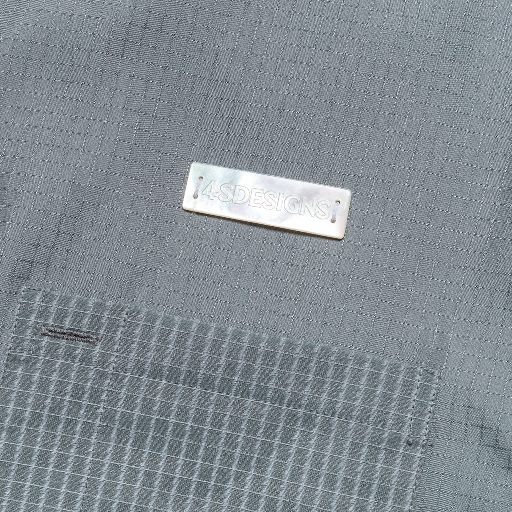 S/S Utility Shirt - Gray Silk/PA Ripstop