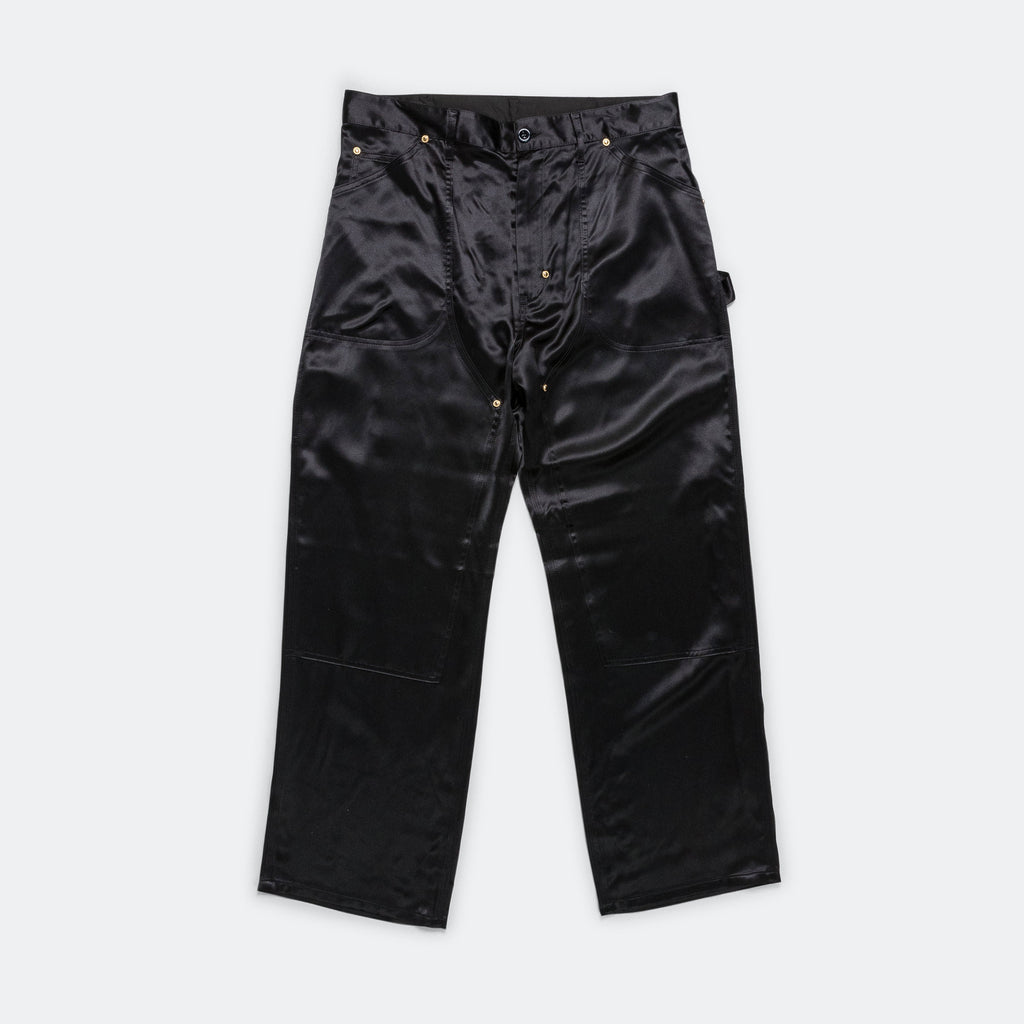 W Utility Pant - Black All Silk Sateen