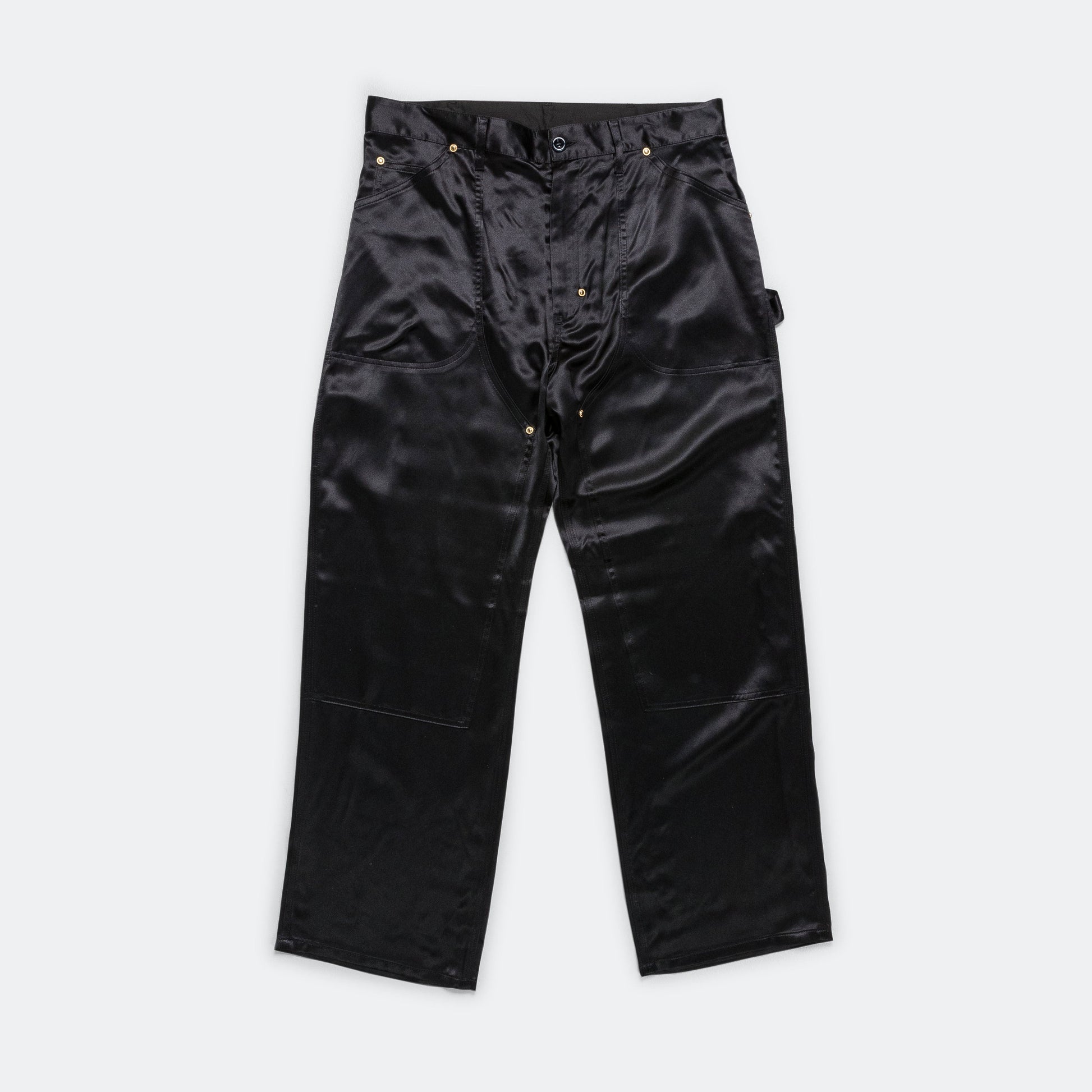 W Utility Pant - Black All Silk Sateen