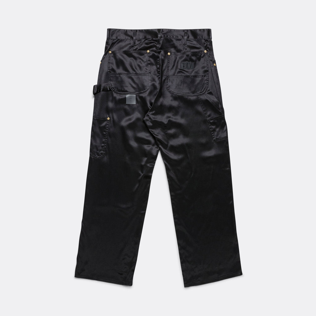 W Utility Pant - Black All Silk Sateen