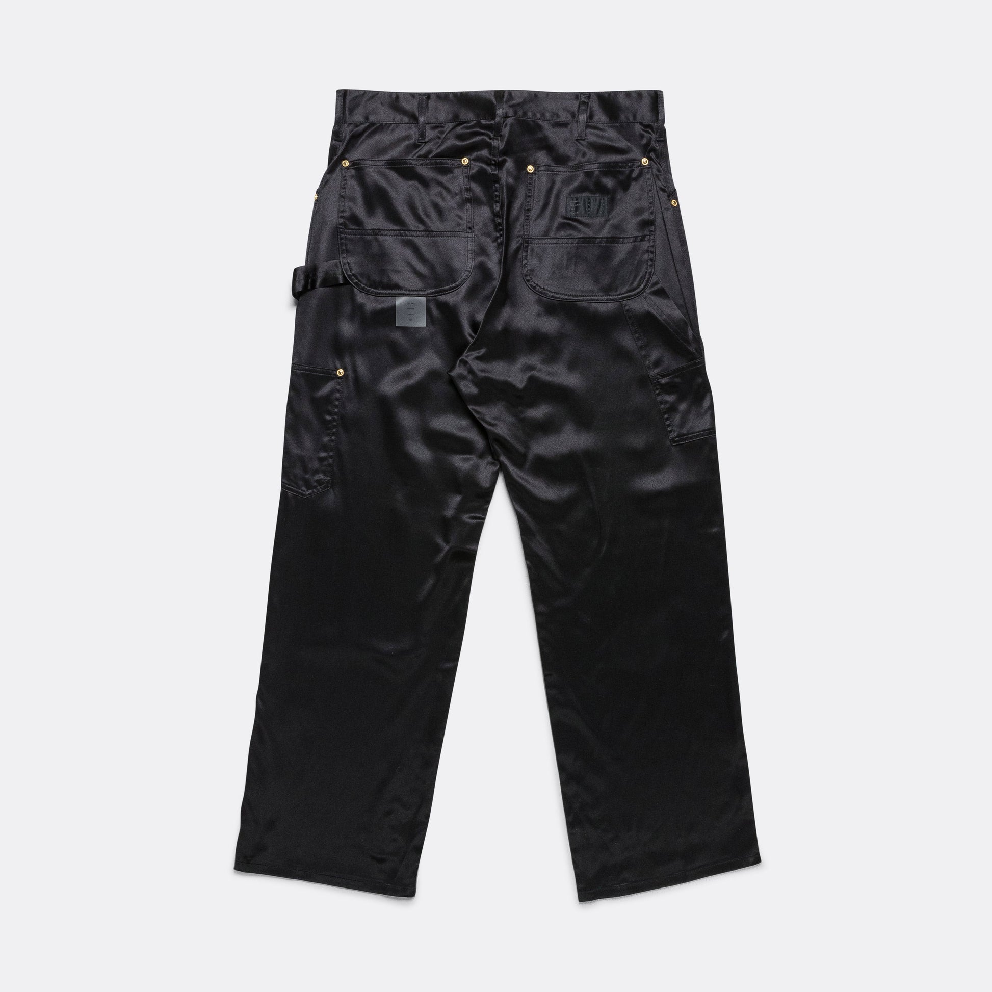 W Utility Pant - Black All Silk Sateen