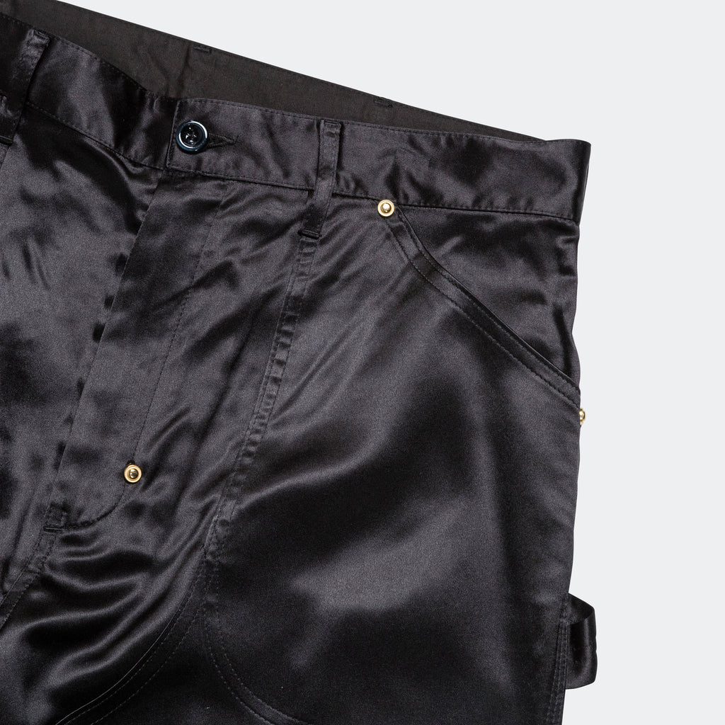 W Utility Pant - Black All Silk Sateen