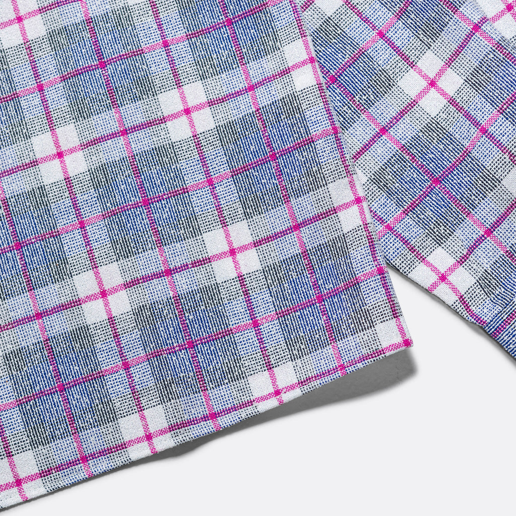 Work Shirt - Blue/Pink Boucle V.Wool Plaid