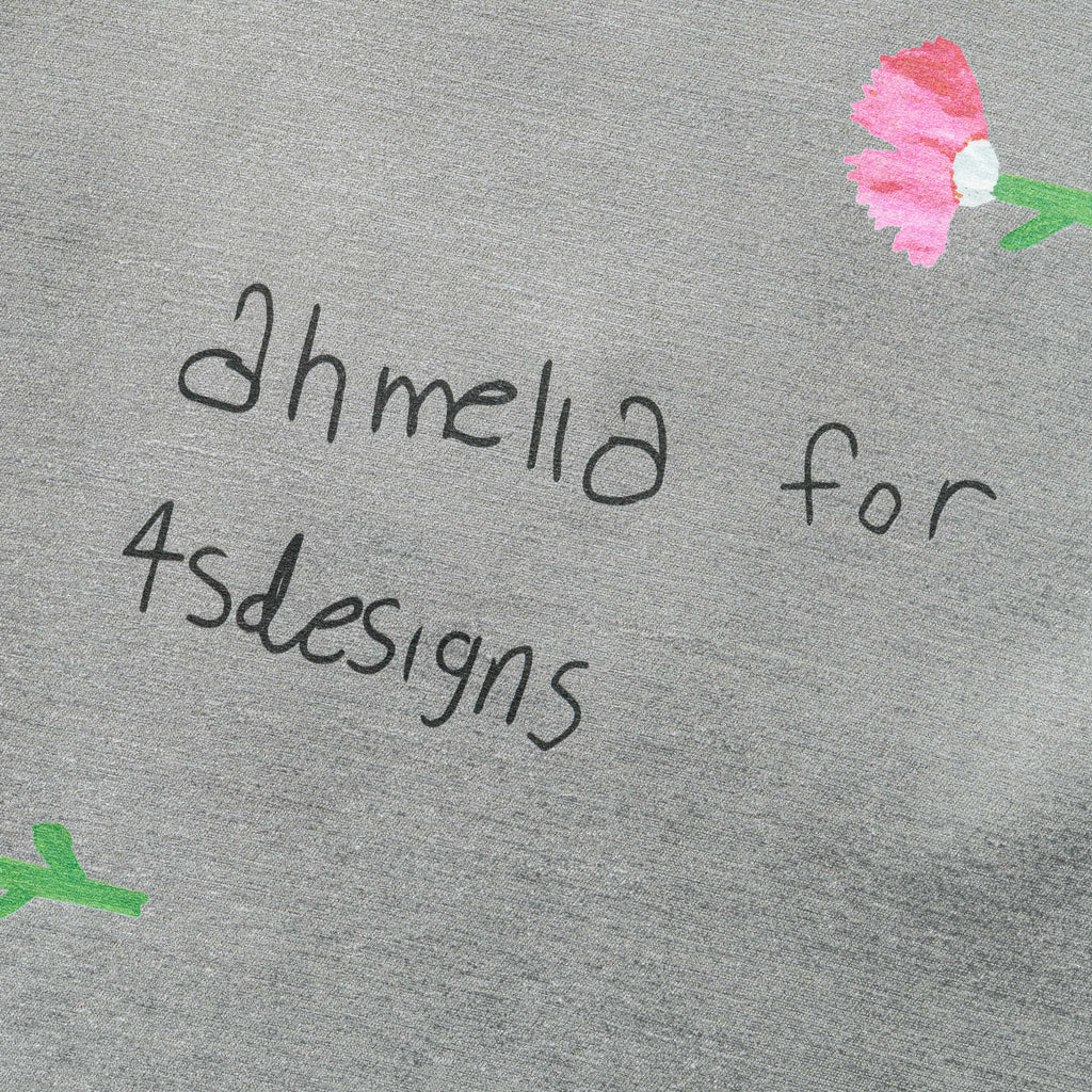Woven T-Shirt - Grey Viscose/Silk Chenille