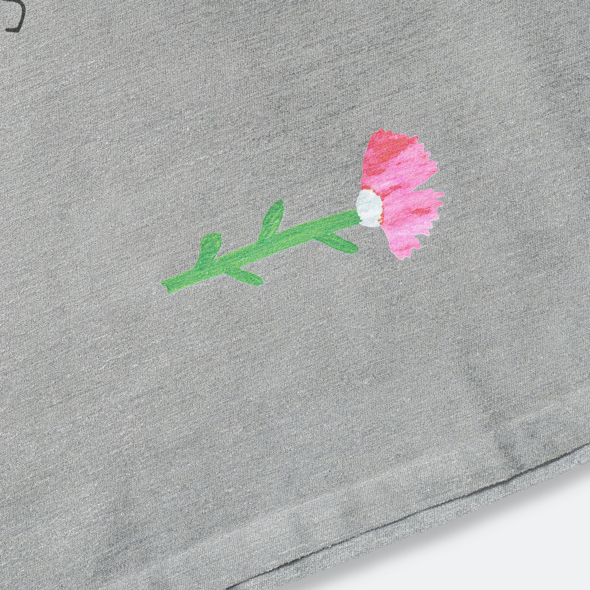 Woven T-Shirt - Grey Viscose/Silk Chenille