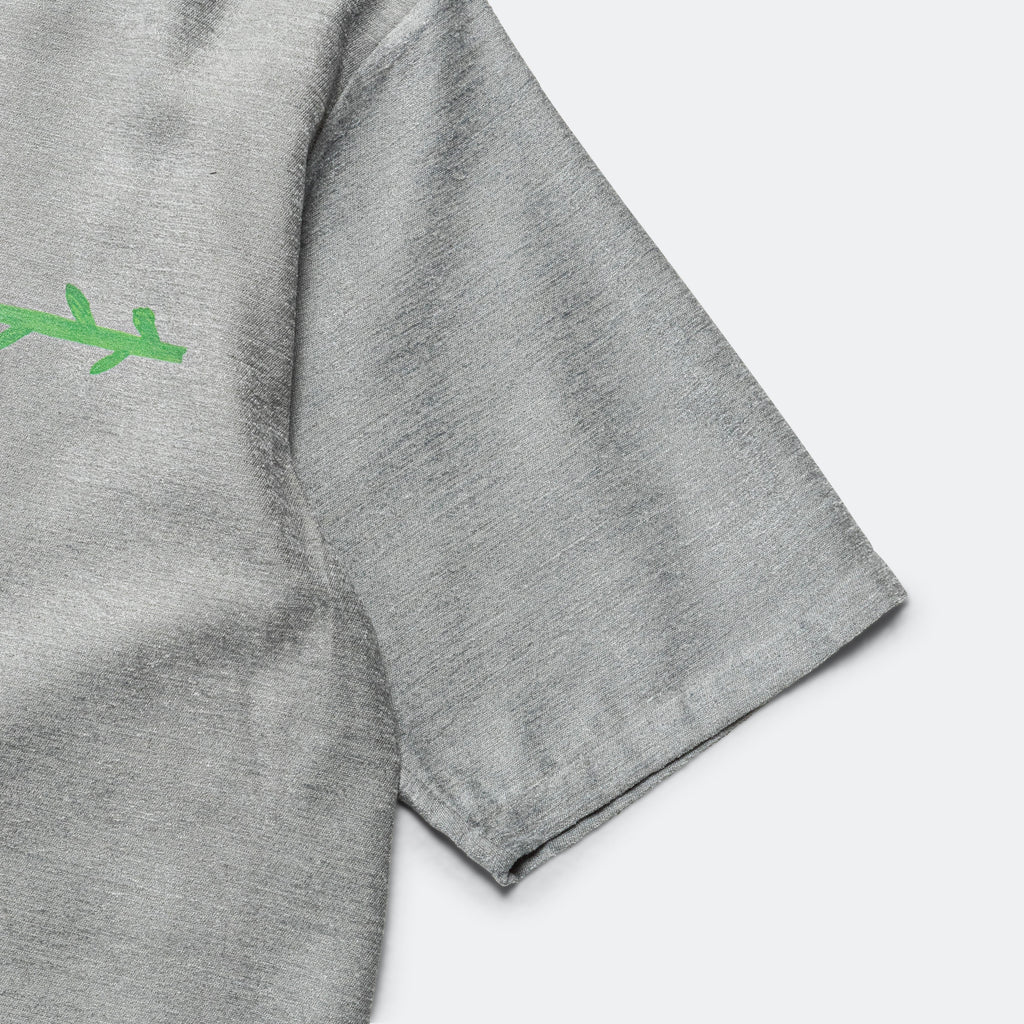 Woven T-Shirt - Grey Viscose/Silk Chenille