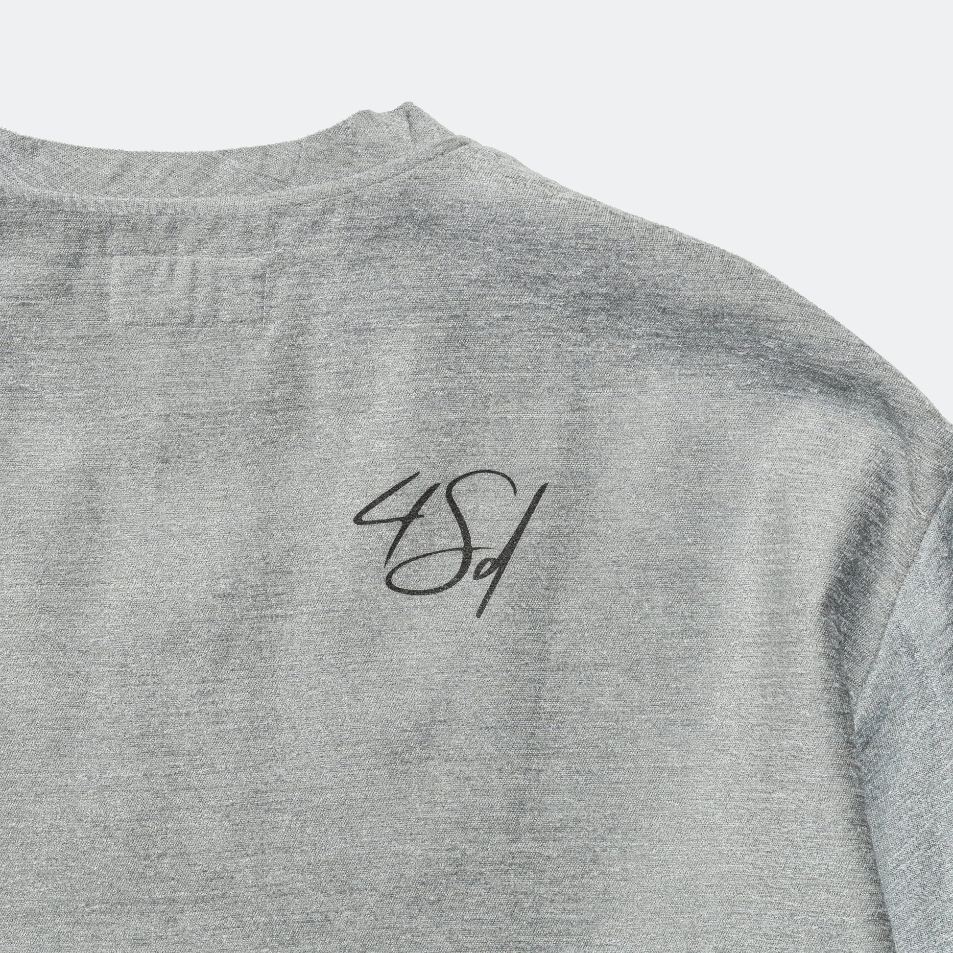 Woven T-Shirt - Grey Viscose/Silk Chenille