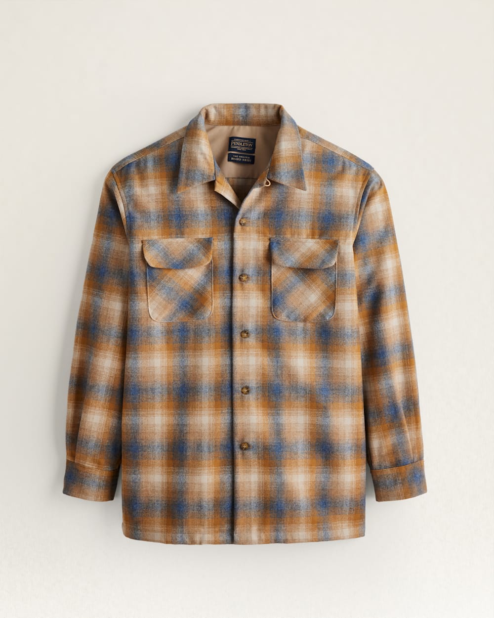 MEN'S PLAID BOARD SHIRT - Orange Blue