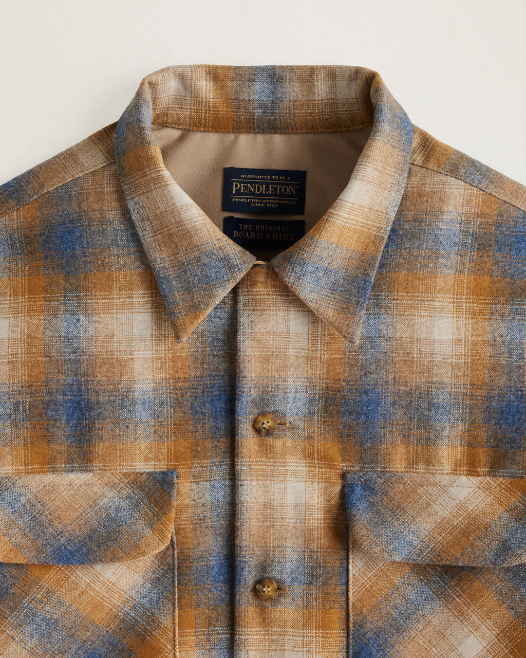 MEN'S PLAID BOARD SHIRT - Orange Blue