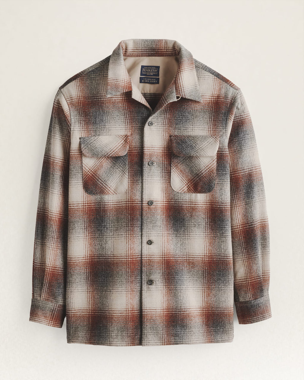 MEN'S PLAID BOARD SHIRT - Orange Grey