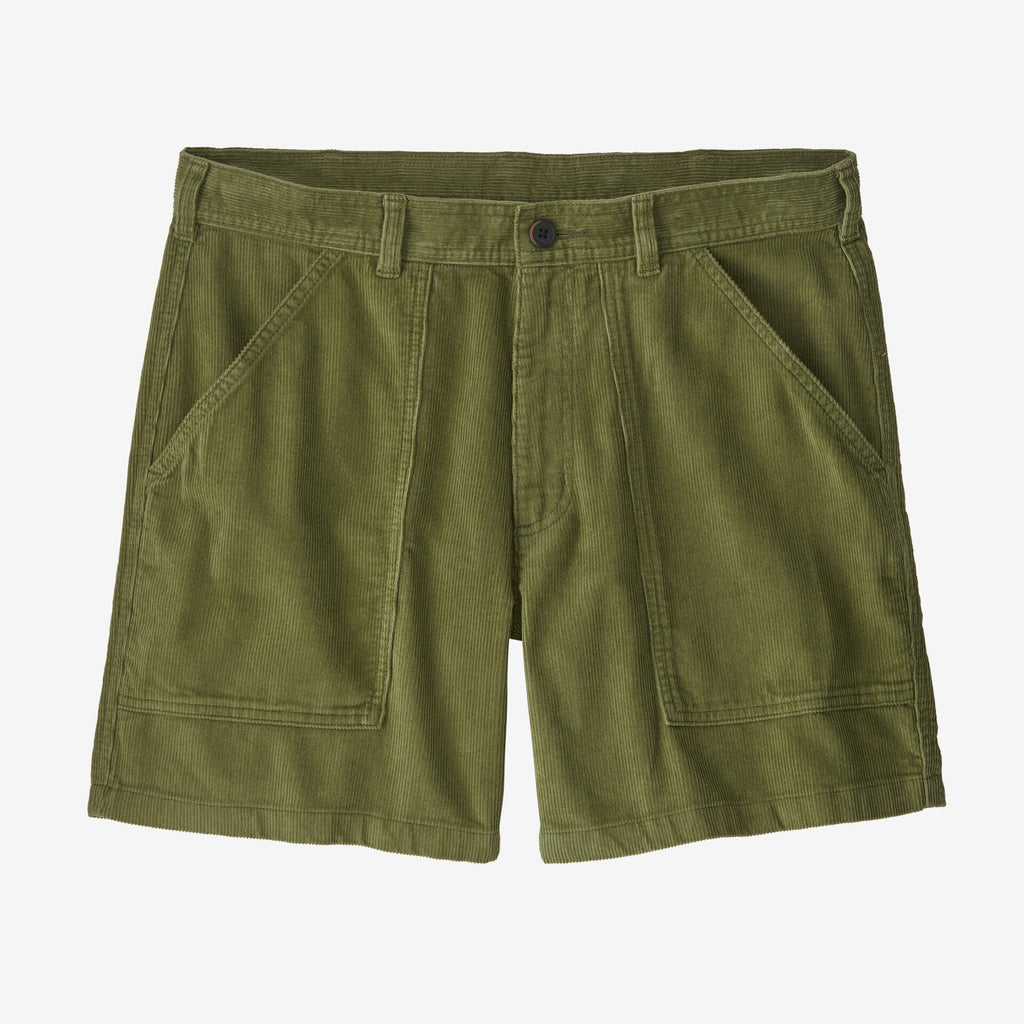 Men's Organic Cotton Cord Utility Shorts - 6" - Moss