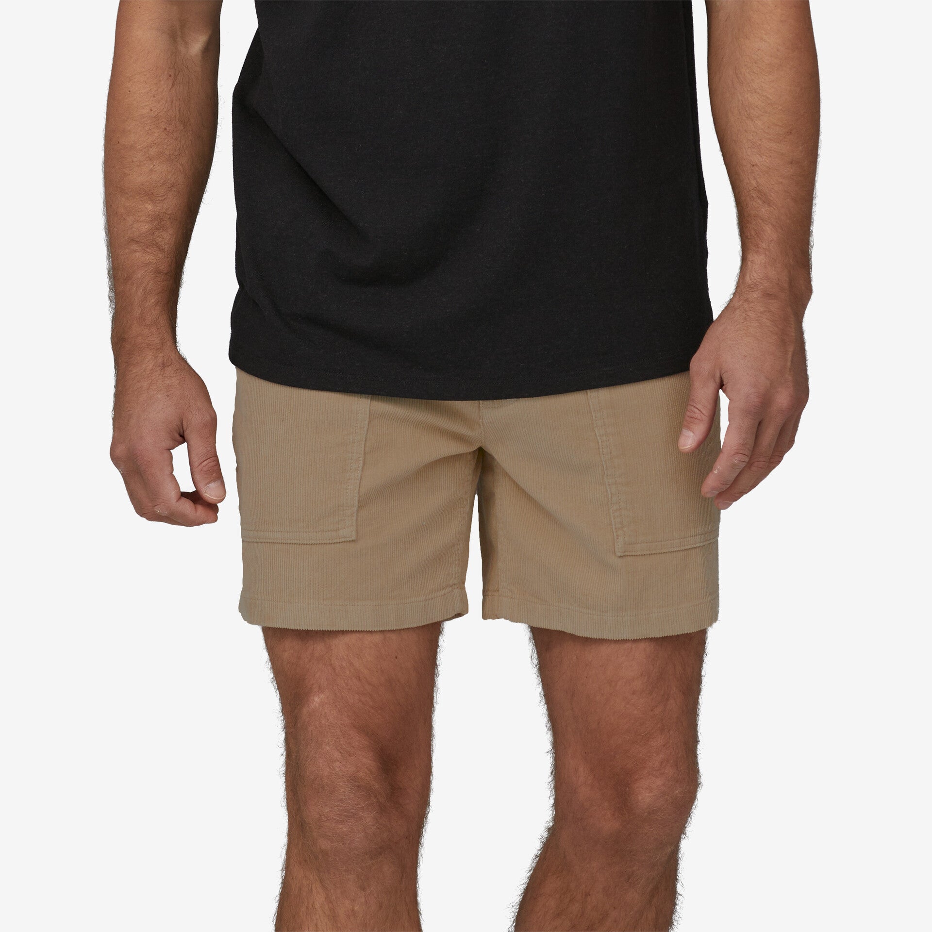 Men's Organic Cotton Cord Utility Shorts - 6" - Tan