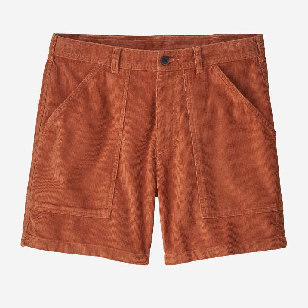 Men's Organic Cotton Cord Utility Shorts - 6" - Orange