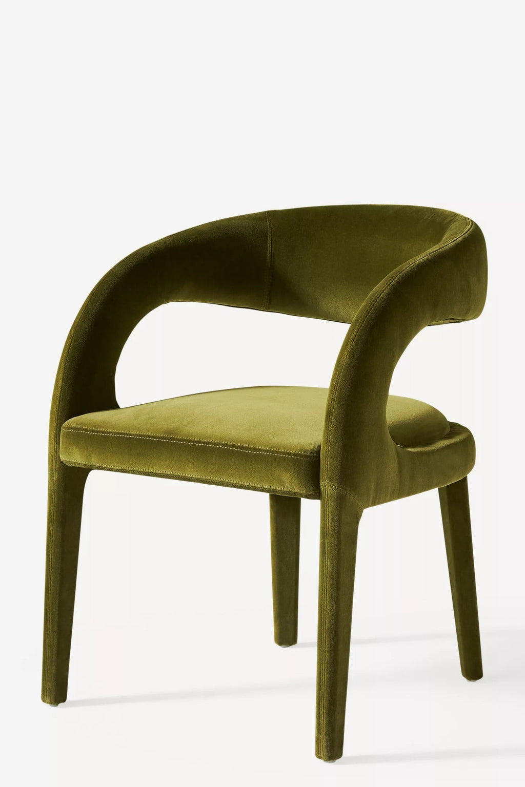 Velvet Hagen Dining Chair - Olive