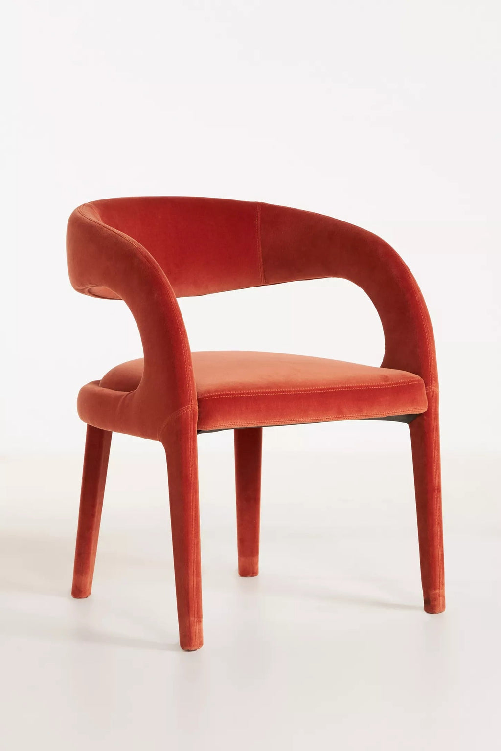 Velvet Hagen Dining Chair - Salmon