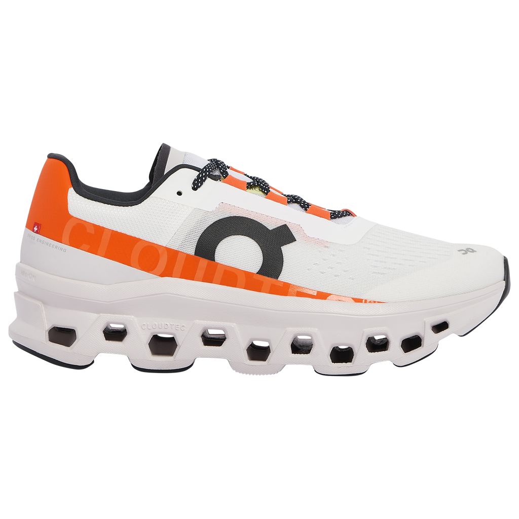 On Cloudmonster - Orange White