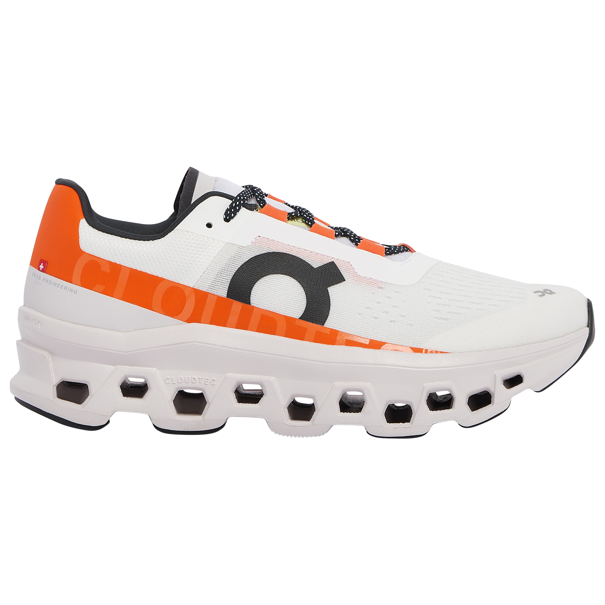 On Cloudmonster - Orange White