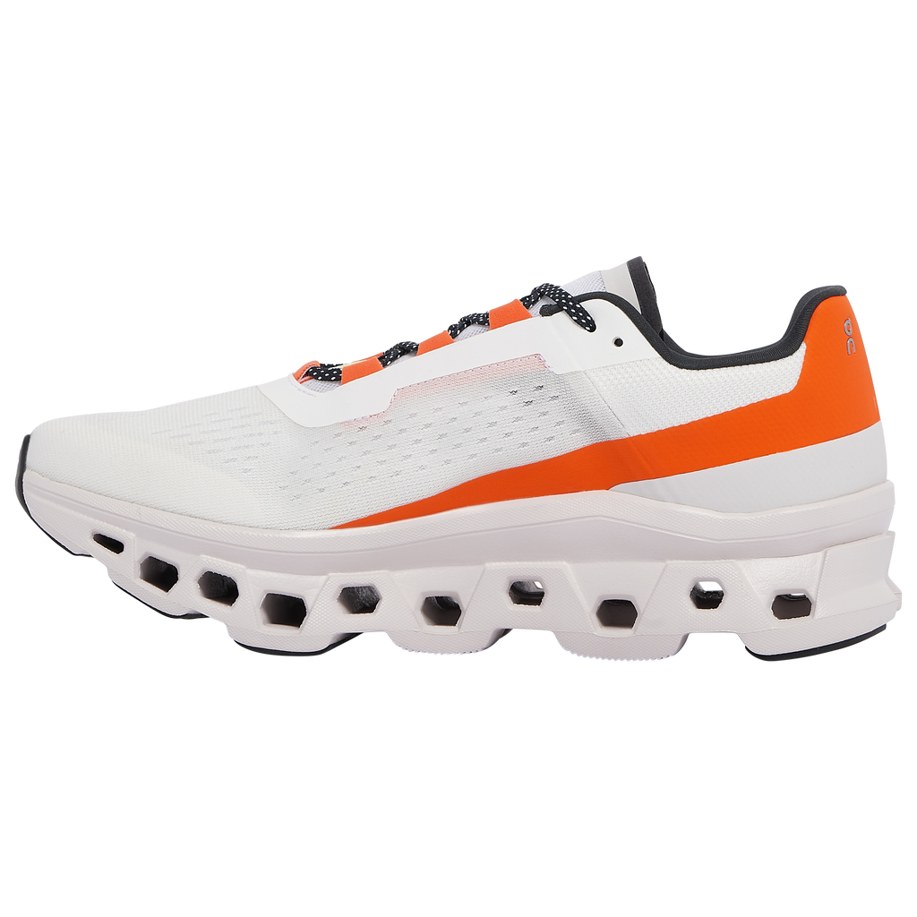 On Cloudmonster - Orange White