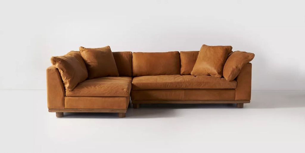 Relaxed Saguaro Leather Sectional