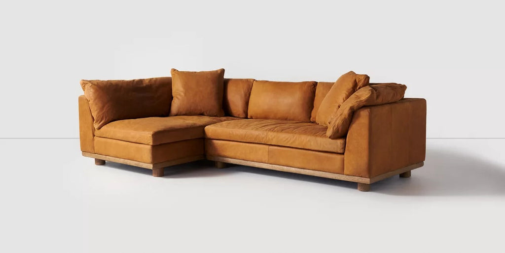 Relaxed Saguaro Leather Sectional
