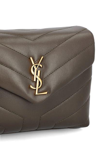 SAINT LAURENT Leather-Coloured Crossbody Handbag for Women | FW22