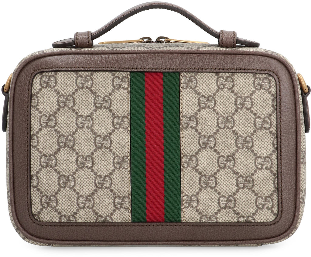 GUCCI Elegant Mini Supreme Canvas Shoulder Handbag - 24x16x7cm