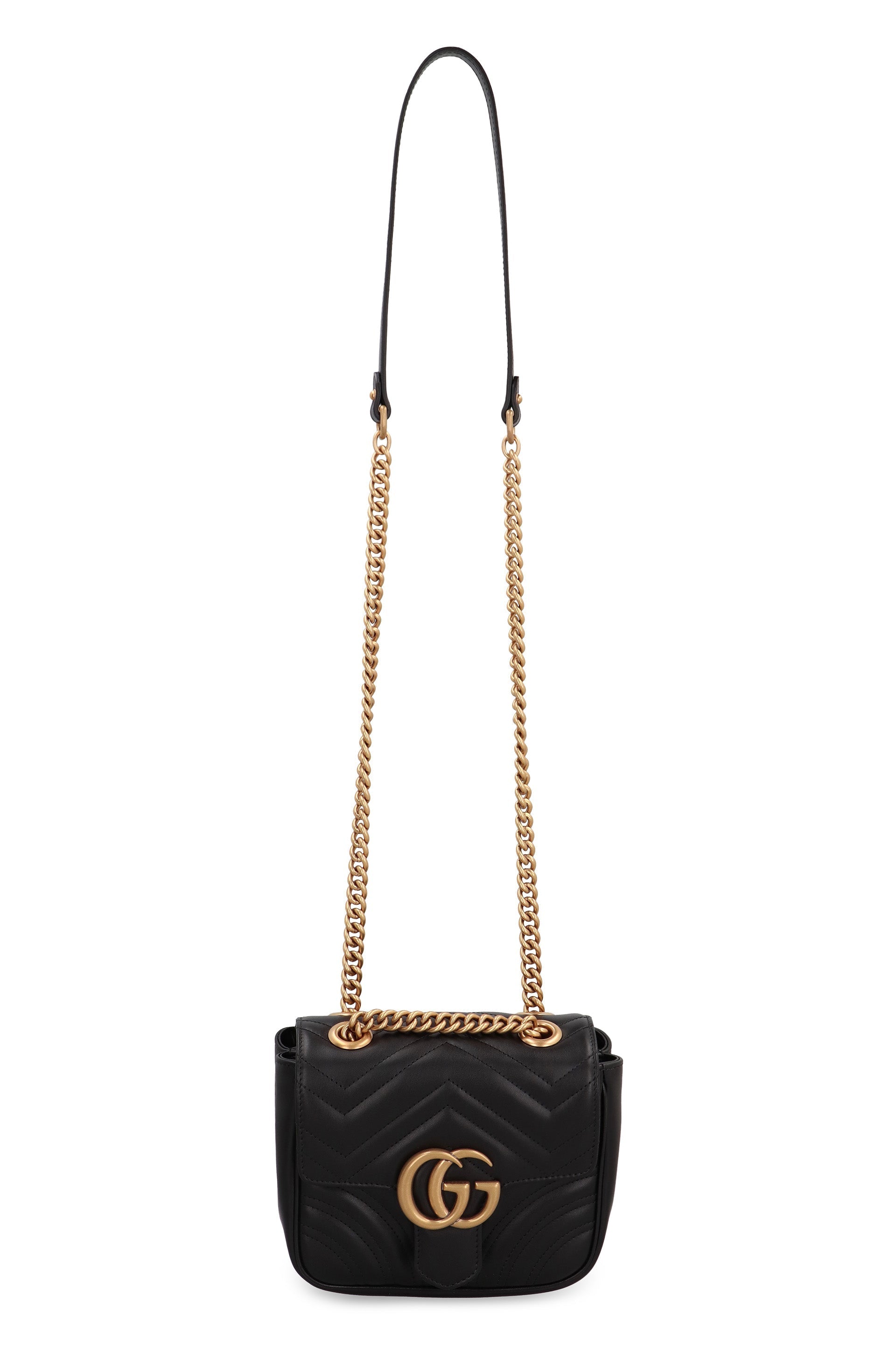 GUCCI Mini GG Marmont Shoulder Handbag - Classic Elegance