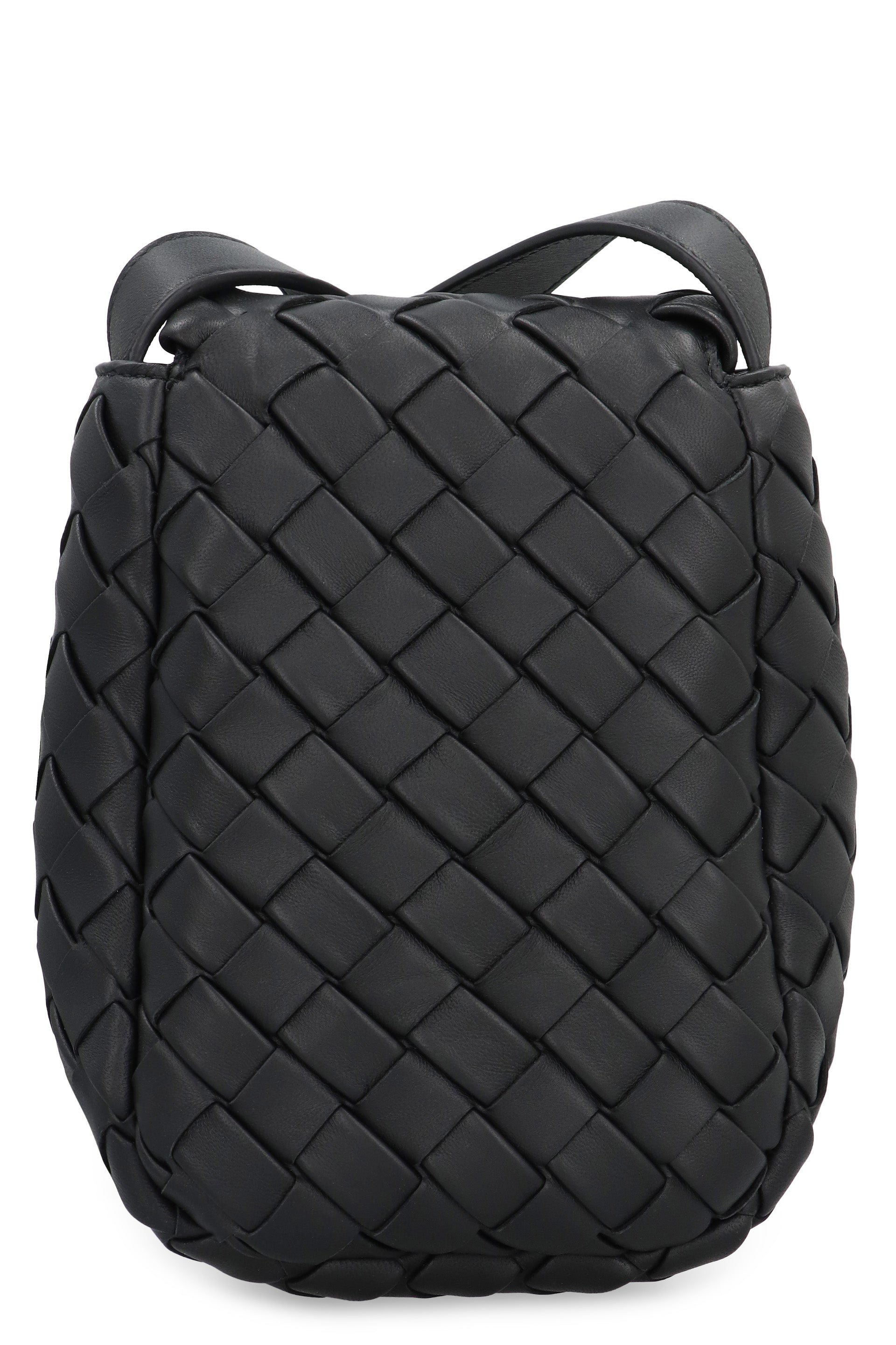 BOTTEGA VENETA Intrecciato Leather Crossbody Handbag for Men