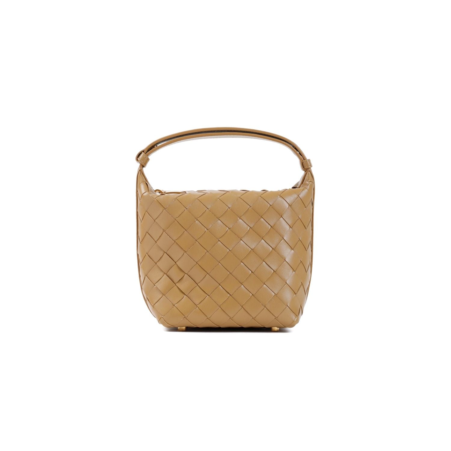 BOTTEGA VENETA Candy Wallace Mini Leather Handbag (13.5x15x11.5 cm)