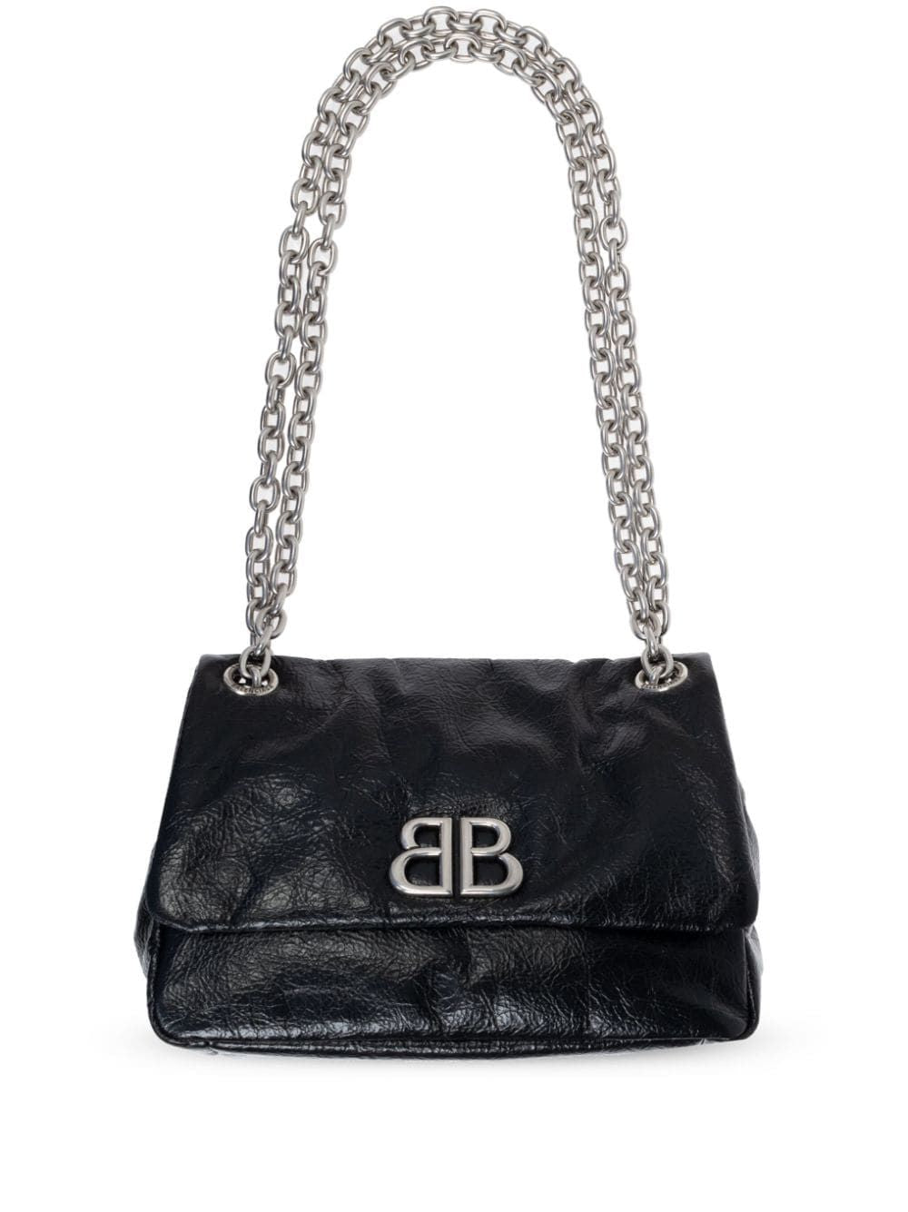 BALENCIAGA Elegant Mini Monaco Handbag - 22x15x7 cm