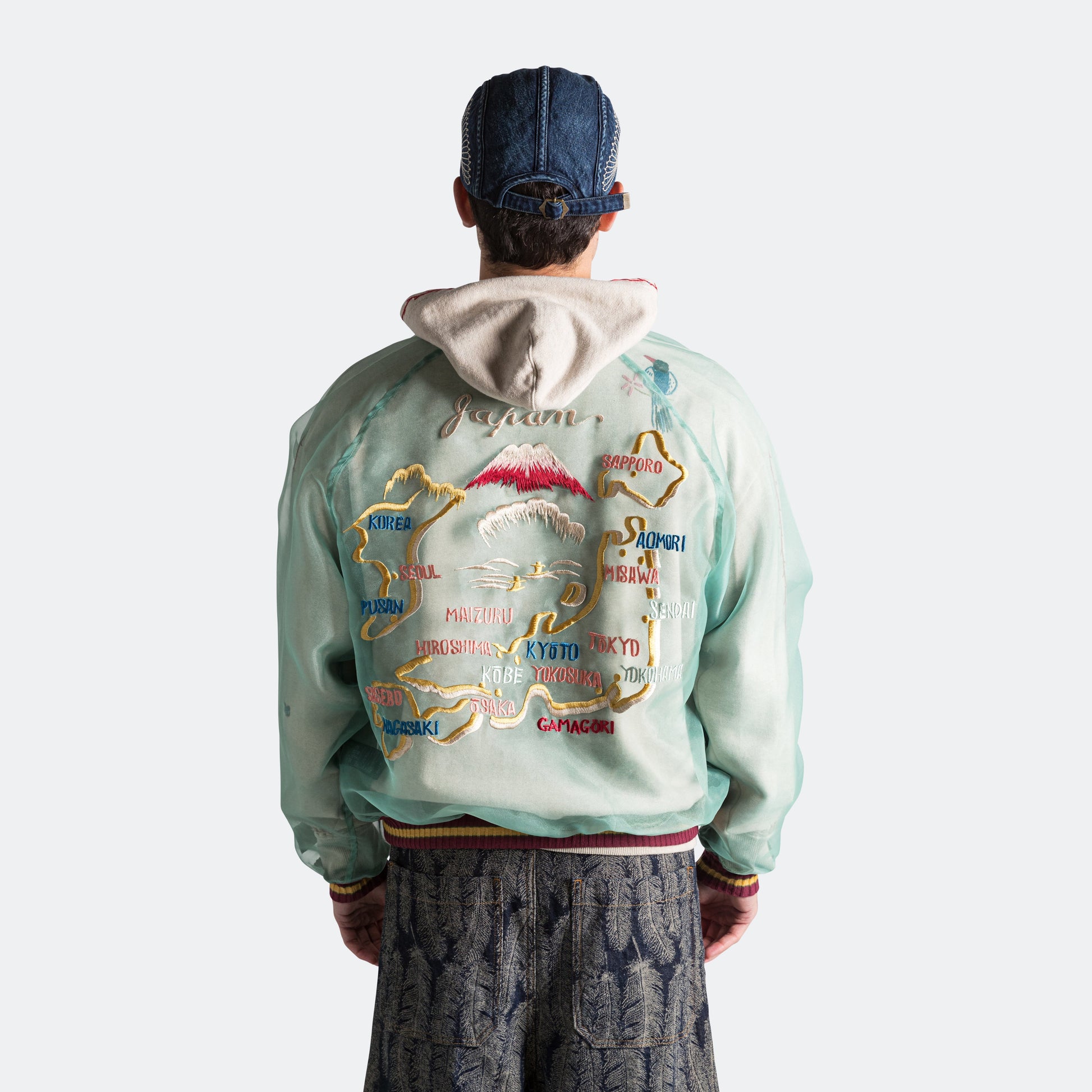 Sheer Pearl Souvenir JKT (JAPAN) - MossGreen