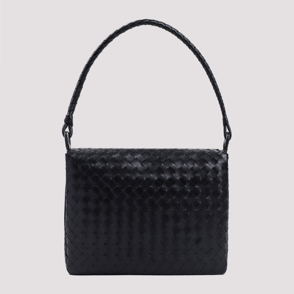 BOTTEGA VENETA Elegant Swing Leather Messenger Bag 35x26x7.5 cm