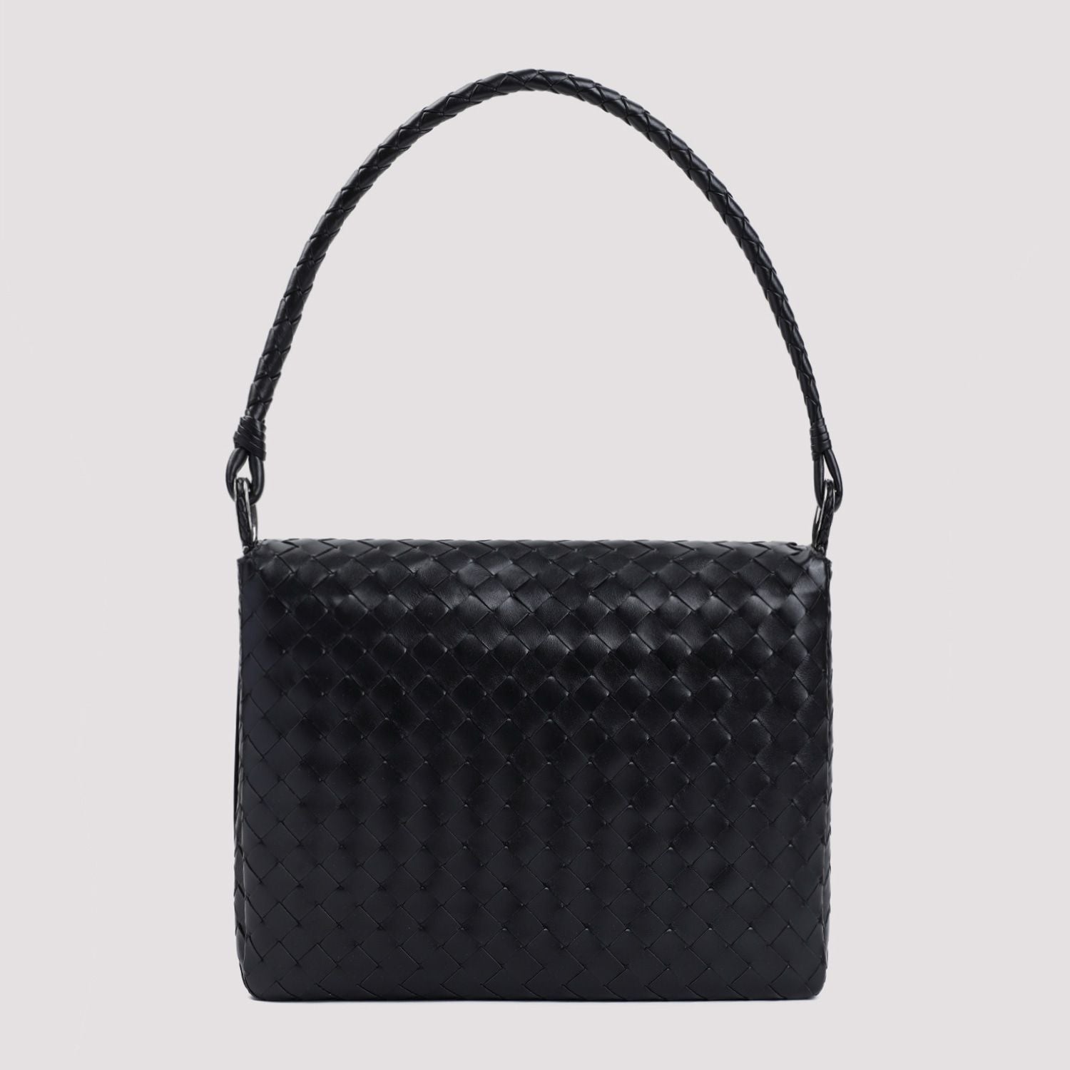 BOTTEGA VENETA Elegant Swing Leather Messenger Bag 35x26x7.5 cm