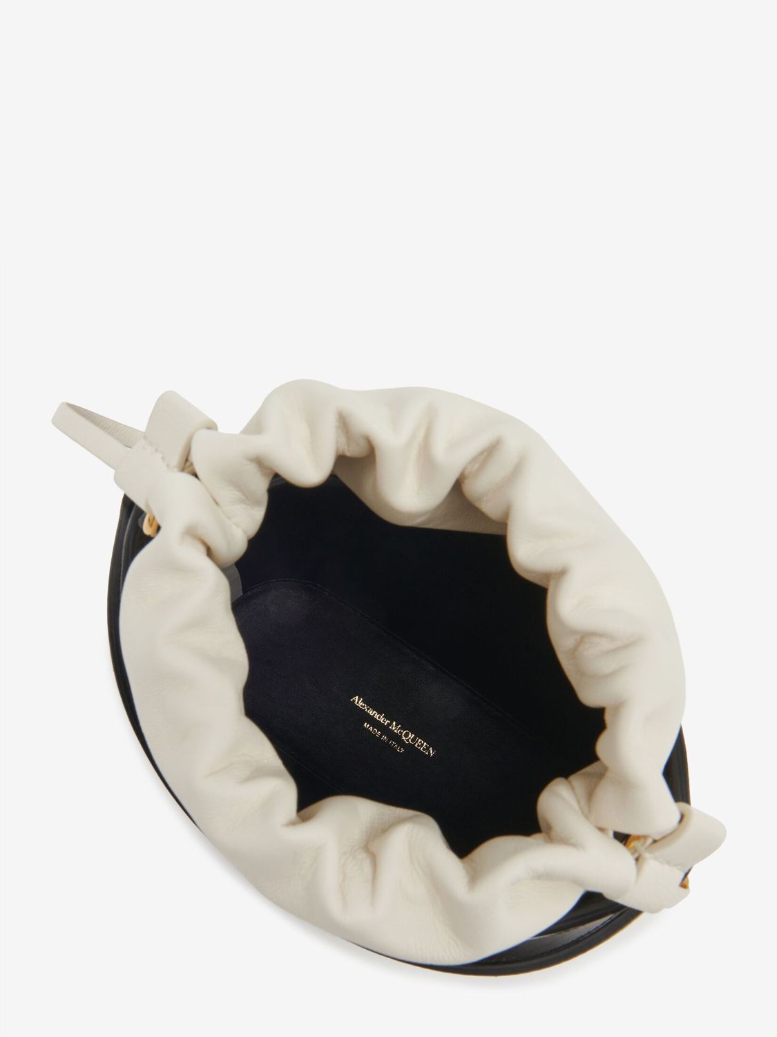ALEXANDER MCQUEEN The Rise Mini Leather Bucket Bag
