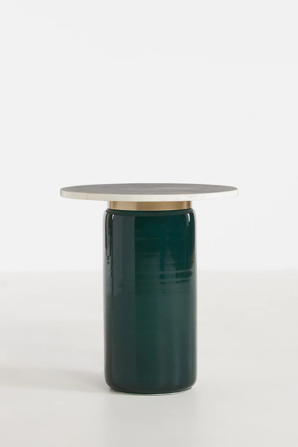 Infinity Glass Side Table - Emerald