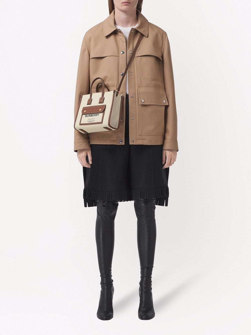 BURBERRY Fashionista's Essential - White Shoulder Bag for Women, 24FW Collection