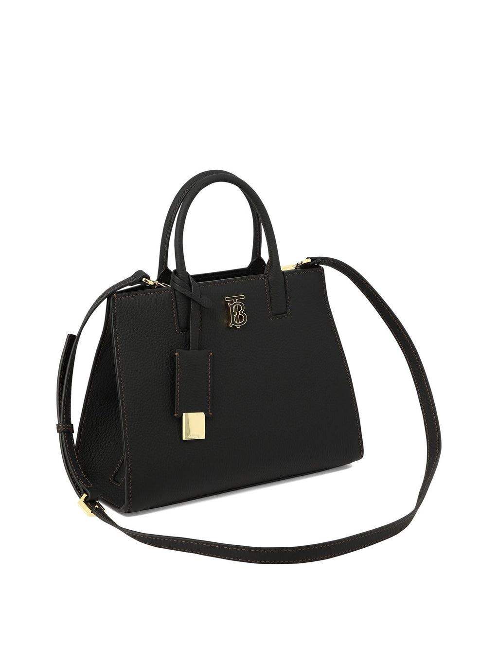 BURBERRY 'Mini Frances' Women's Black Calf Leather Handbag for Fall/Winter 2024