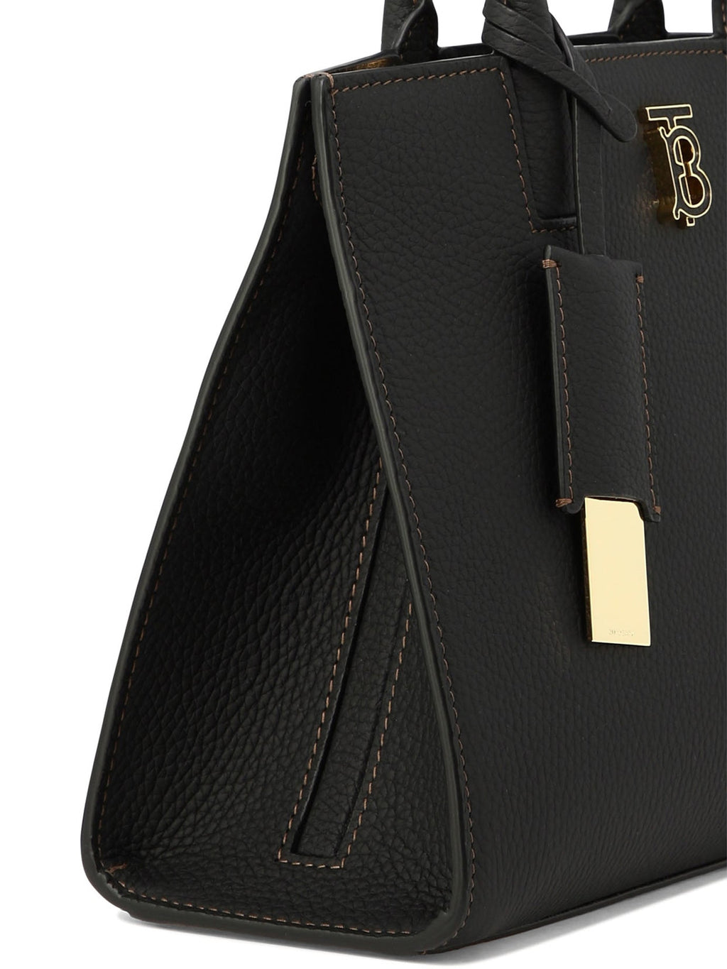 BURBERRY 'Mini Frances' Women's Black Calf Leather Handbag for Fall/Winter 2024