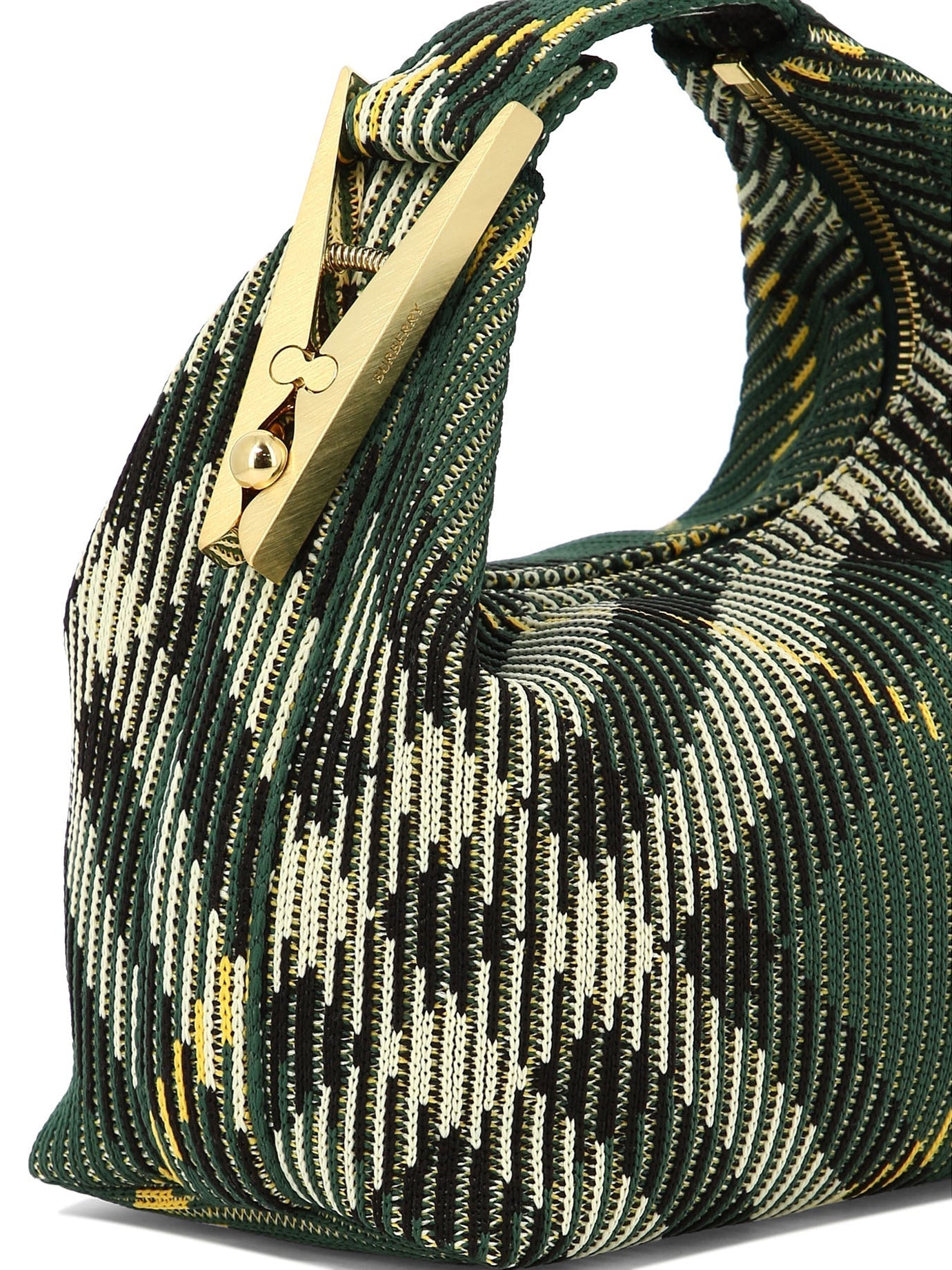 BURBERRY 'Mini Peg' Green Crossbody Handbag for Women – Spring/Summer 2024 Collection