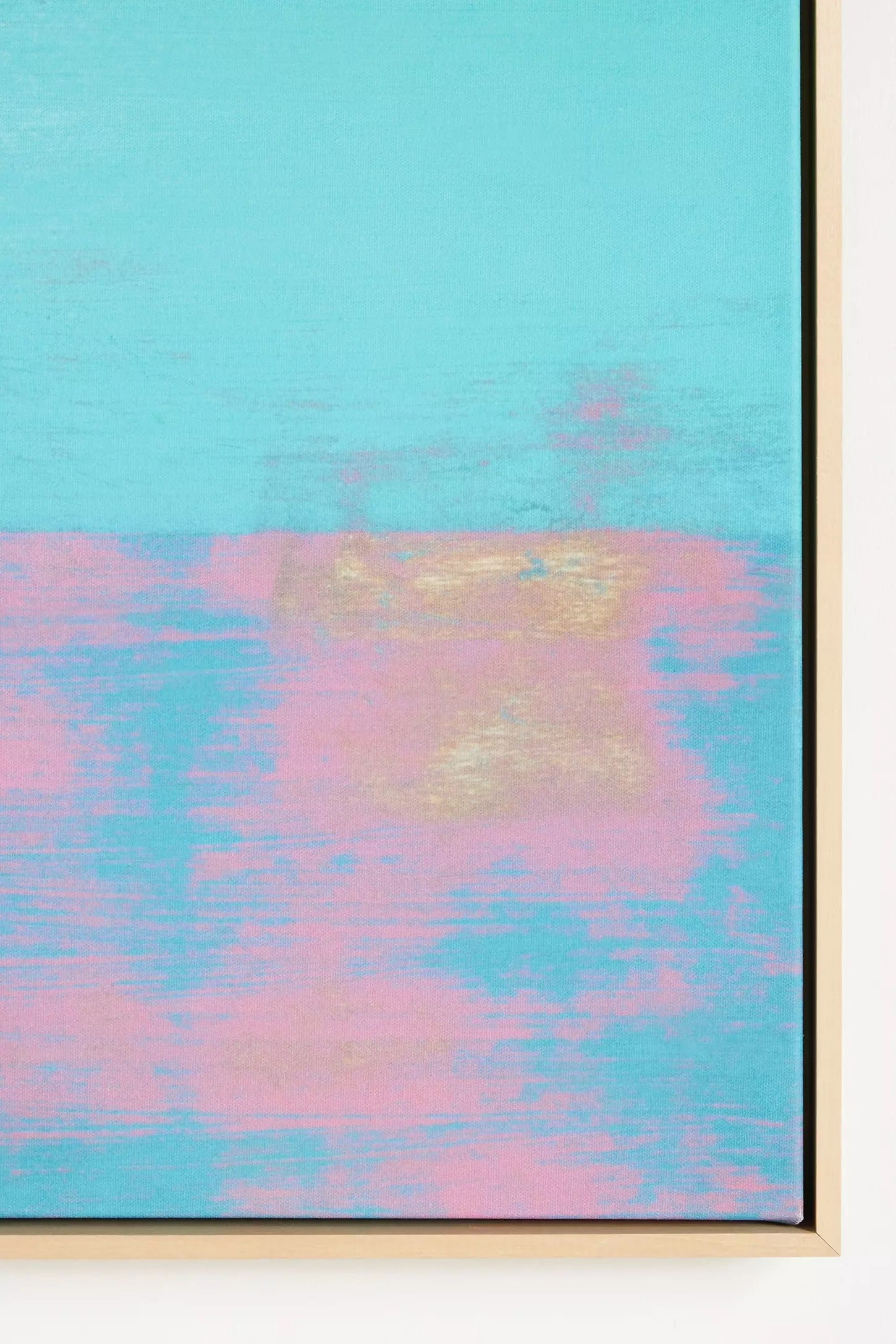 Abstract Pop Wall Art - Blue Pink