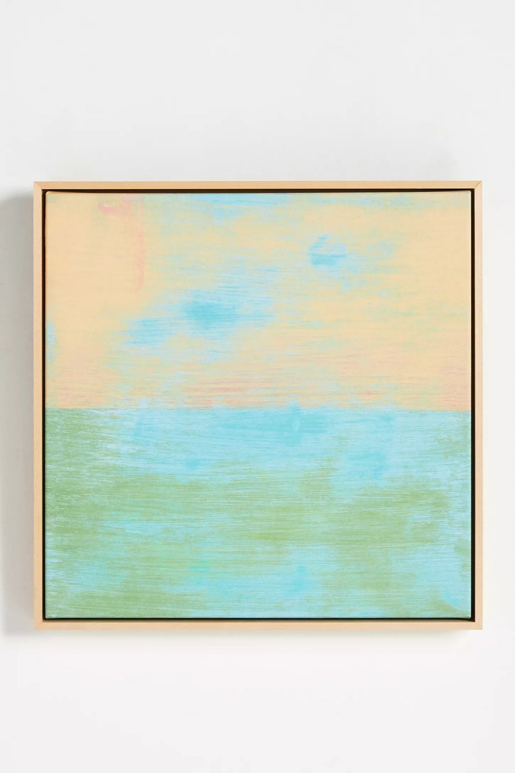 Abstract Pop Wall Art - Peach Green