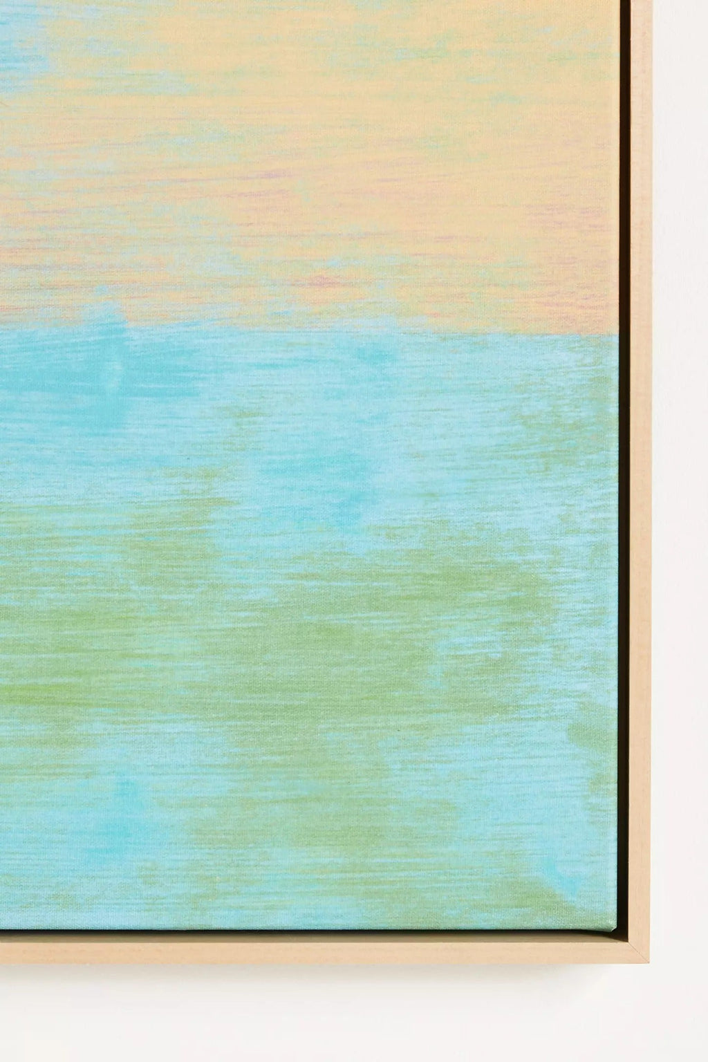 Abstract Pop Wall Art - Peach Green