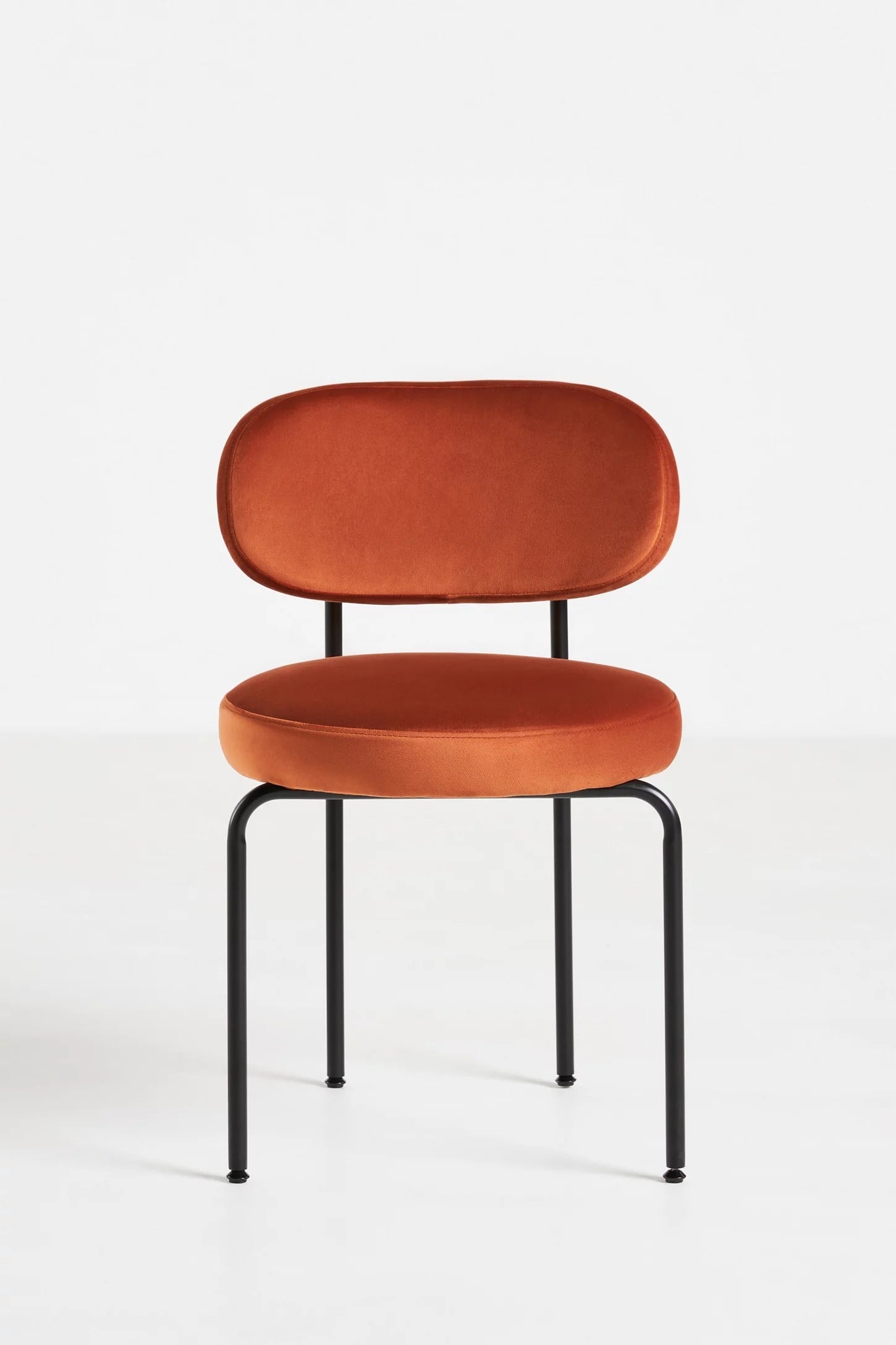 Velvet Tashi Dining Chair - Orange