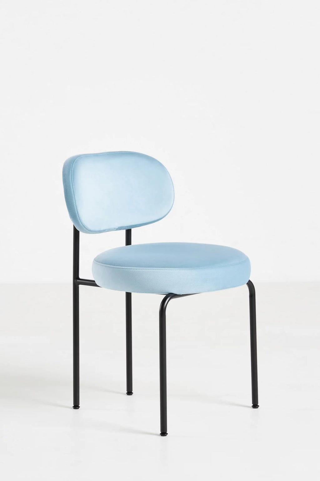 Velvet Tashi Dining Chair - Light Blue