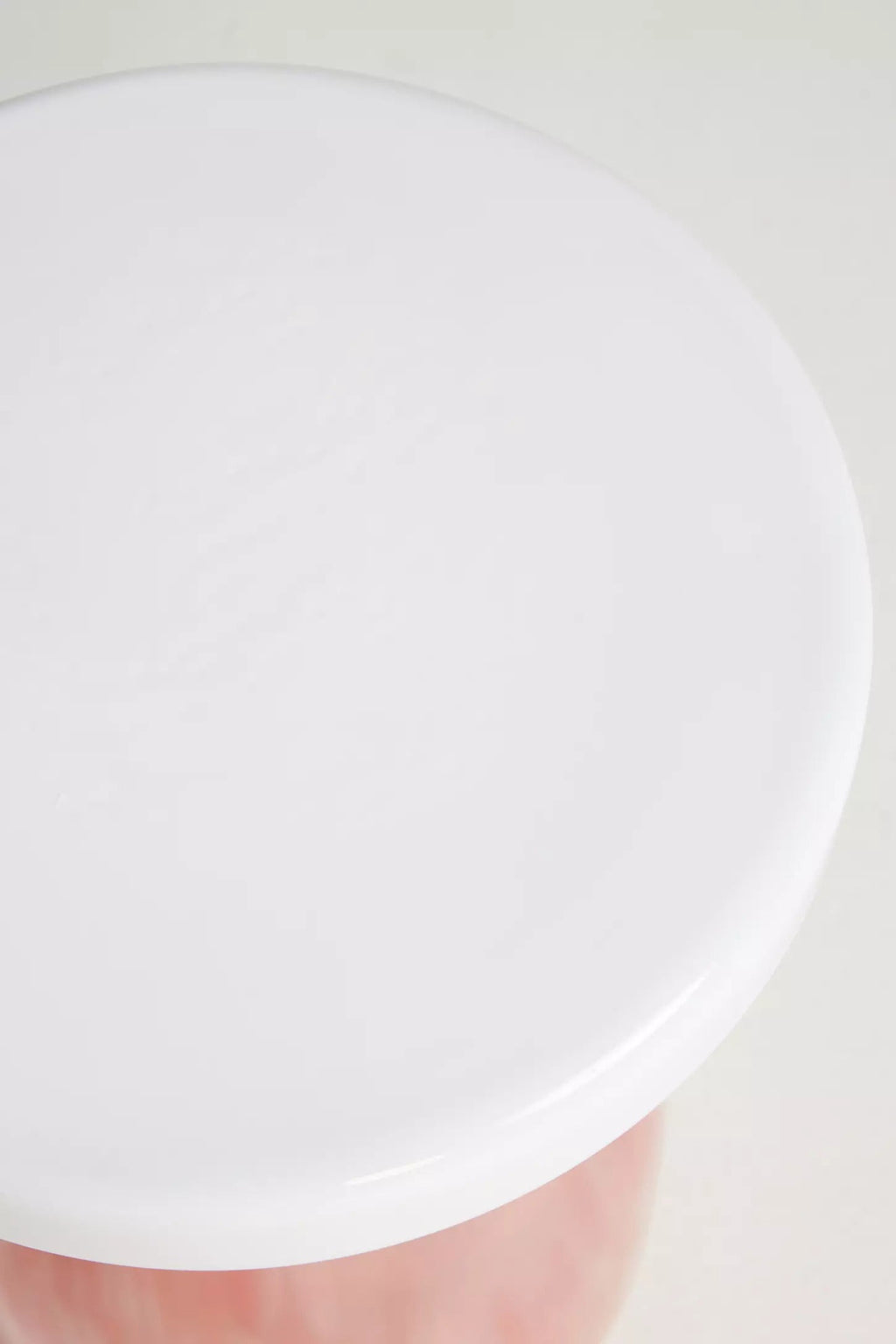 Bela Glass Side Table - White Pink