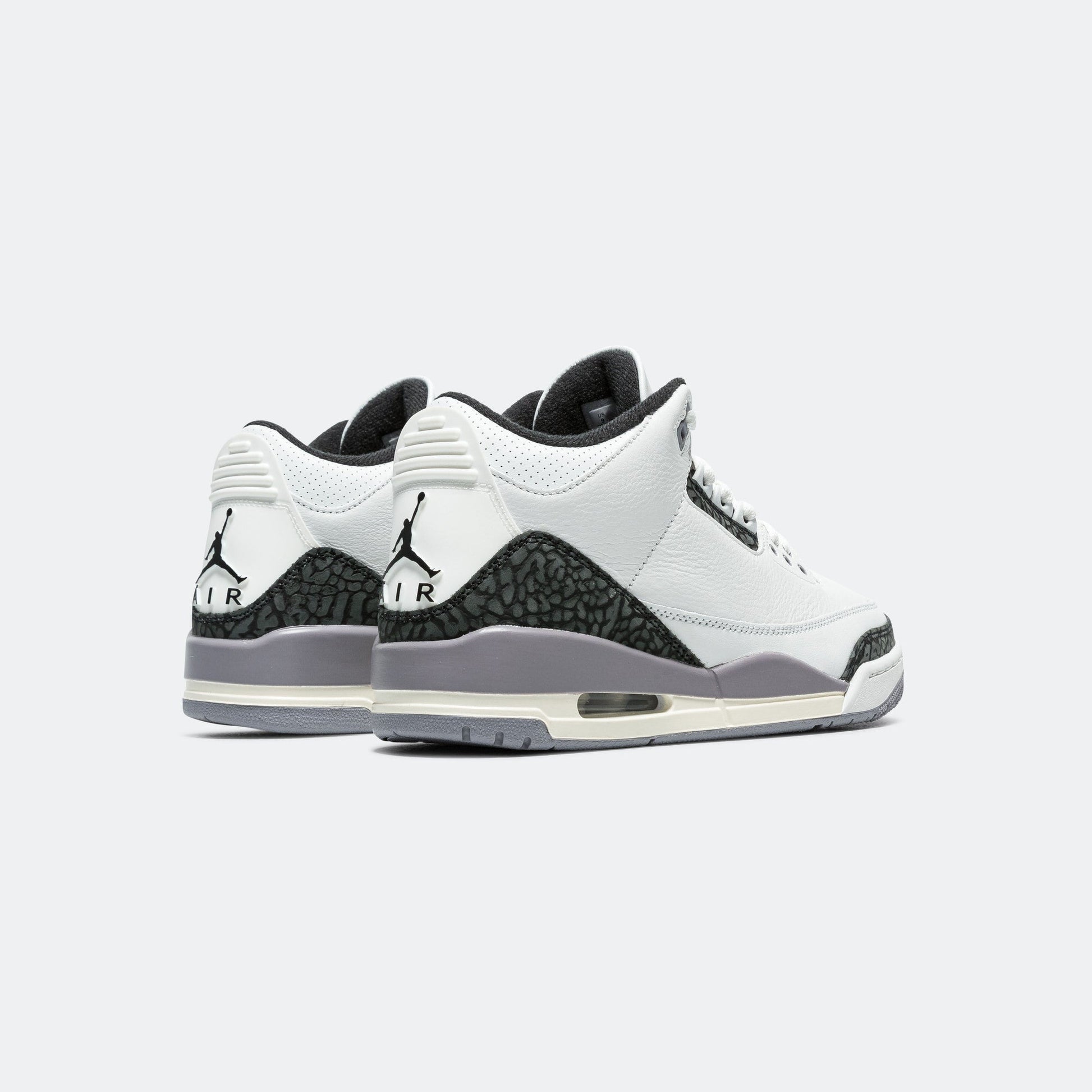Air Jordan 3 Retro - Summit White/Fire Red-Cement Grey