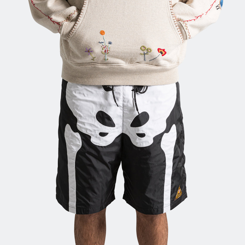 Nylon BONE Swim Trunks - Black