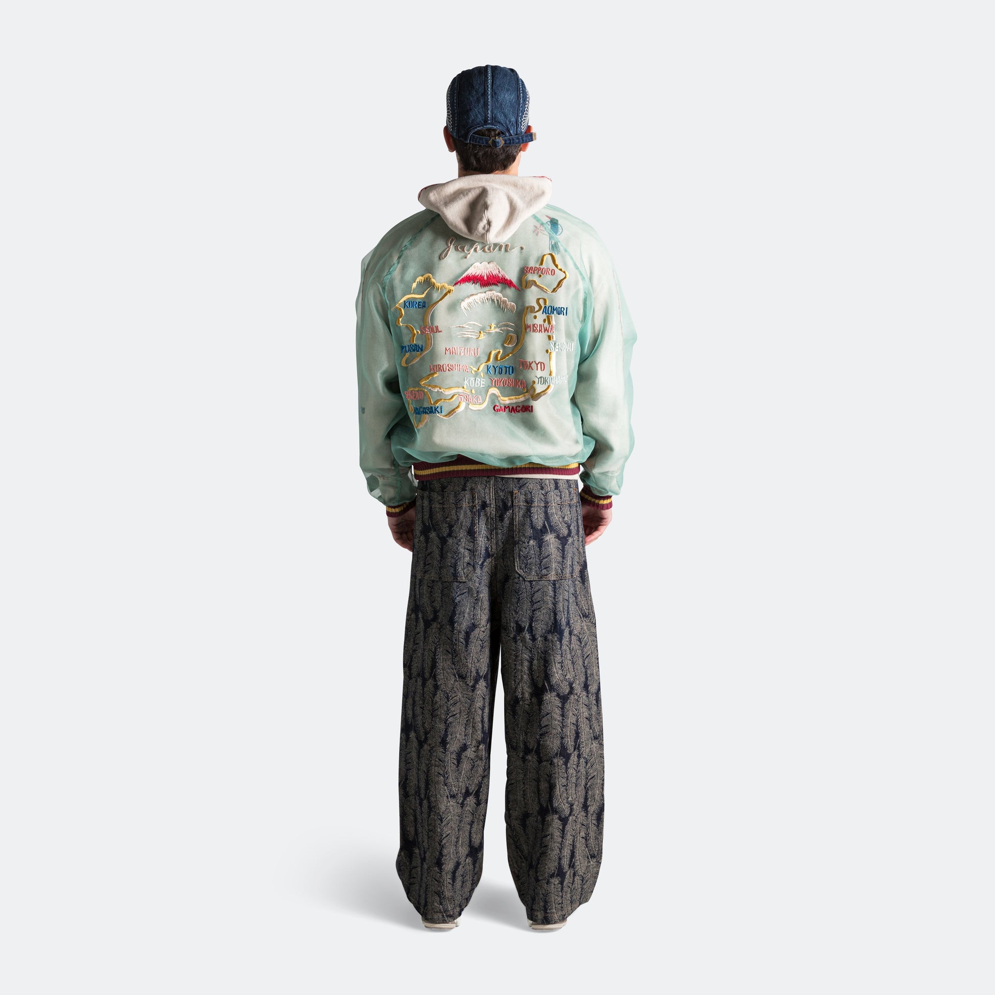 Sheer Pearl Souvenir JKT (JAPAN) - MossGreen