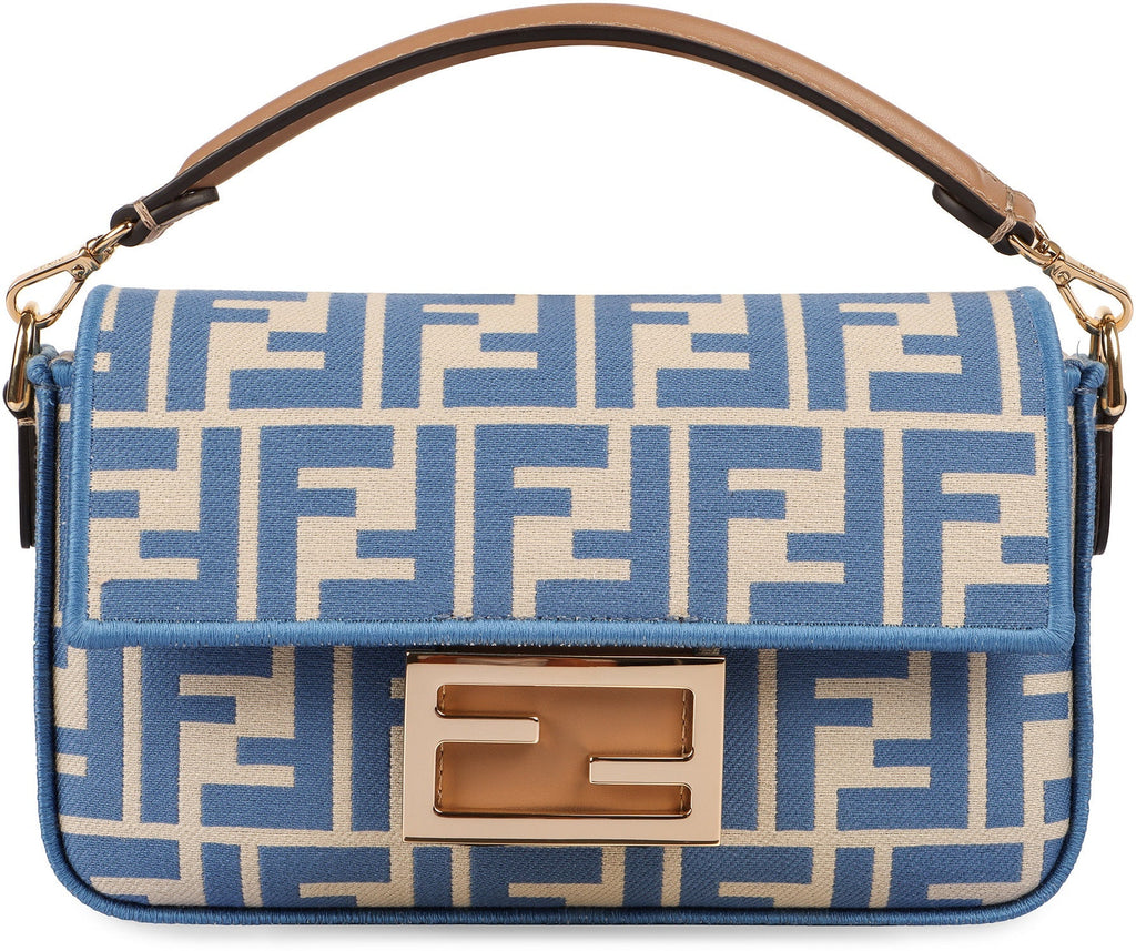 FENDI Chic Mini Baguette Handbag - Stylish Canvas Design