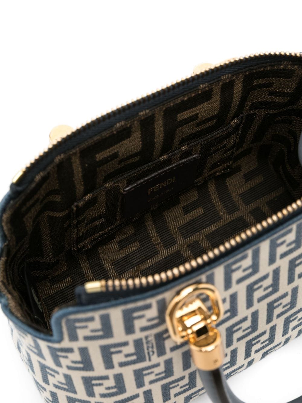FENDI Mini King Crossbody in Natural Denim - Women's Spring/Summer Collection